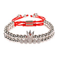 CQ Men's Luxury Copper Beads Crown Bracelet - AM APPAREL