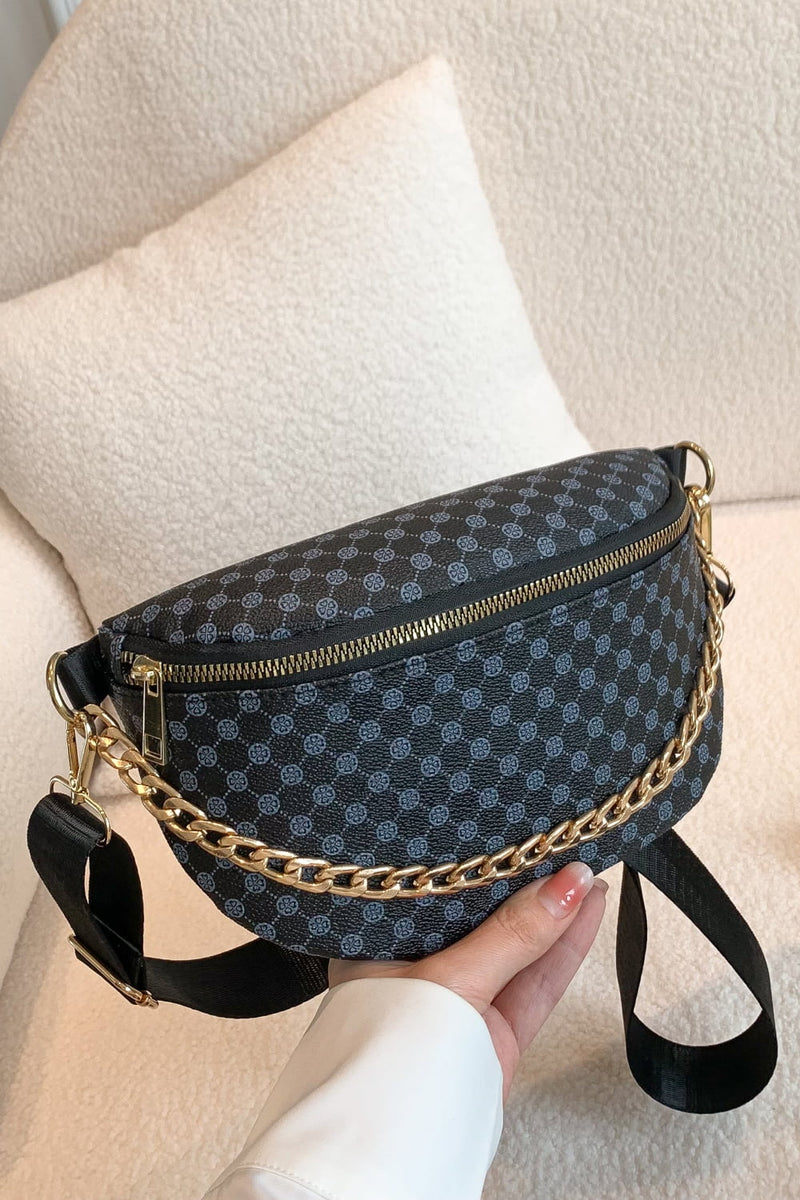 Sac à bandoulière en cuir PU imprimé