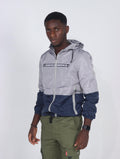 EMBRACE Men's Hooded Patchwork Windbreaker Jacket - AM APPAREL