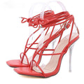 Extra Elegant Ankle Strappy Party High Heels - AM APPAREL