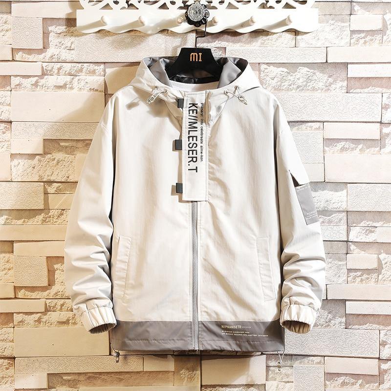 JAP Men's Streetwear Hooded Windbreaker Jacket - AM APPAREL