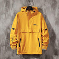 Men Hooded Casual Windbreaker Jackets - AM APPAREL