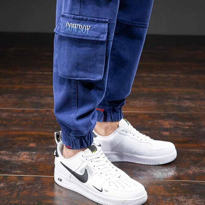 Men's Ankle-Length Side Pocket Baggy Joggers - AM APPAREL