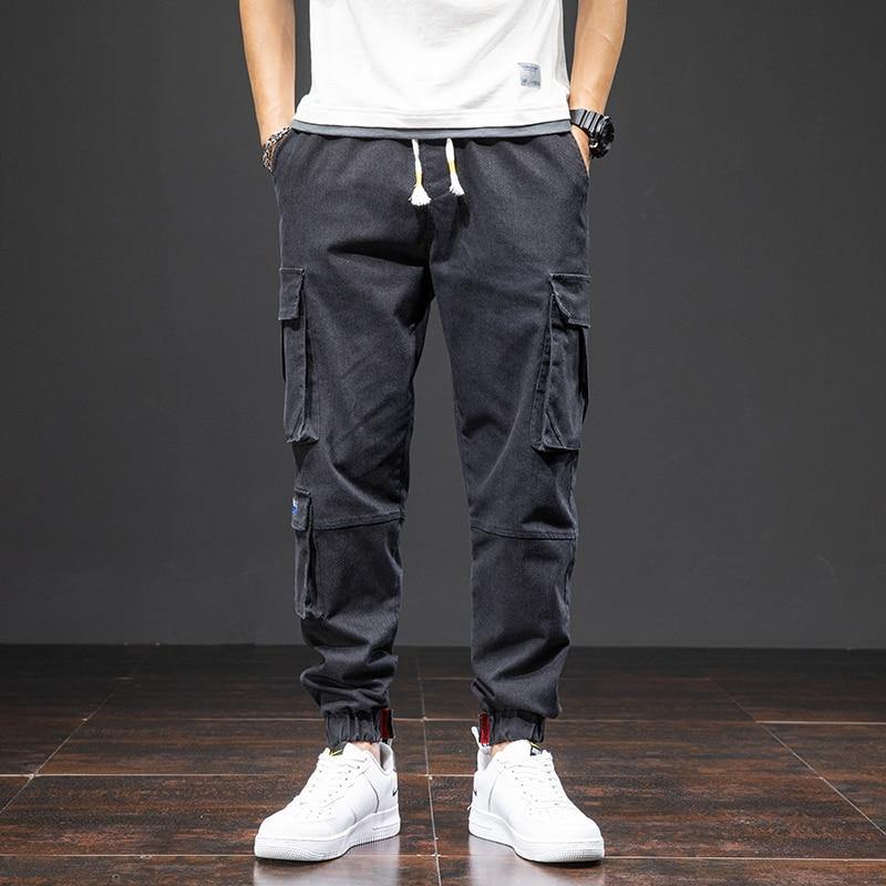 Men's Ankle-Length Side Pocket Baggy Joggers - AM APPAREL