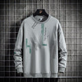 Men's Autumn Patchwork Print Long Sleeve Top - AM APPAREL