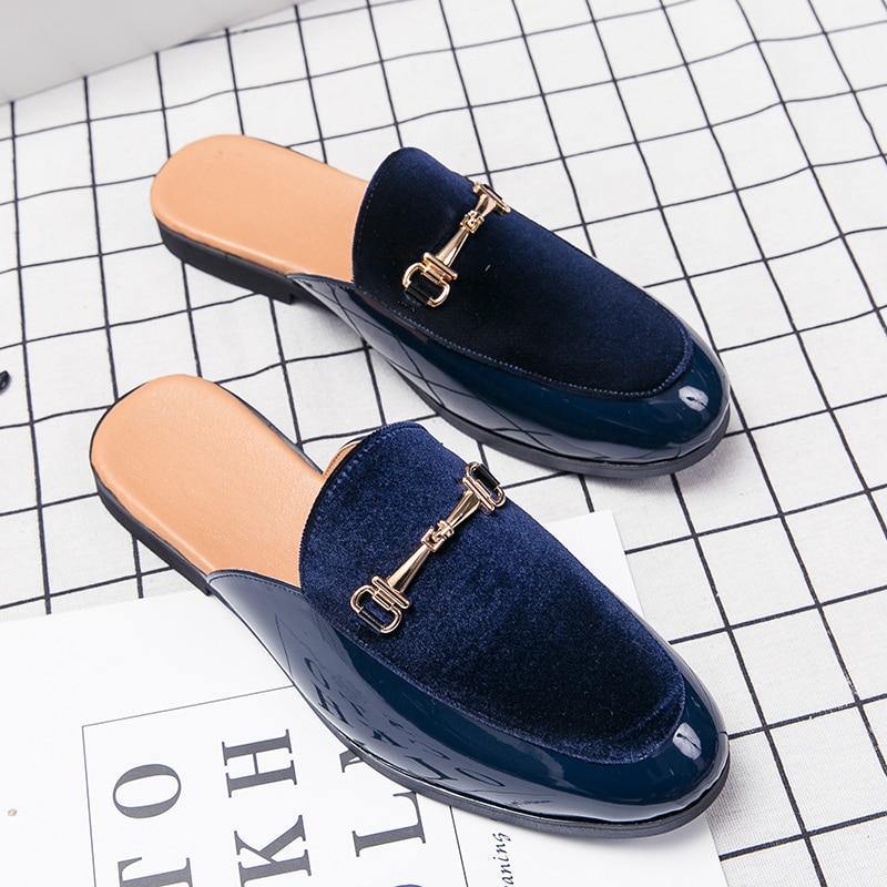 Men's Breathable Mocassins Backless Loafer - AM APPAREL