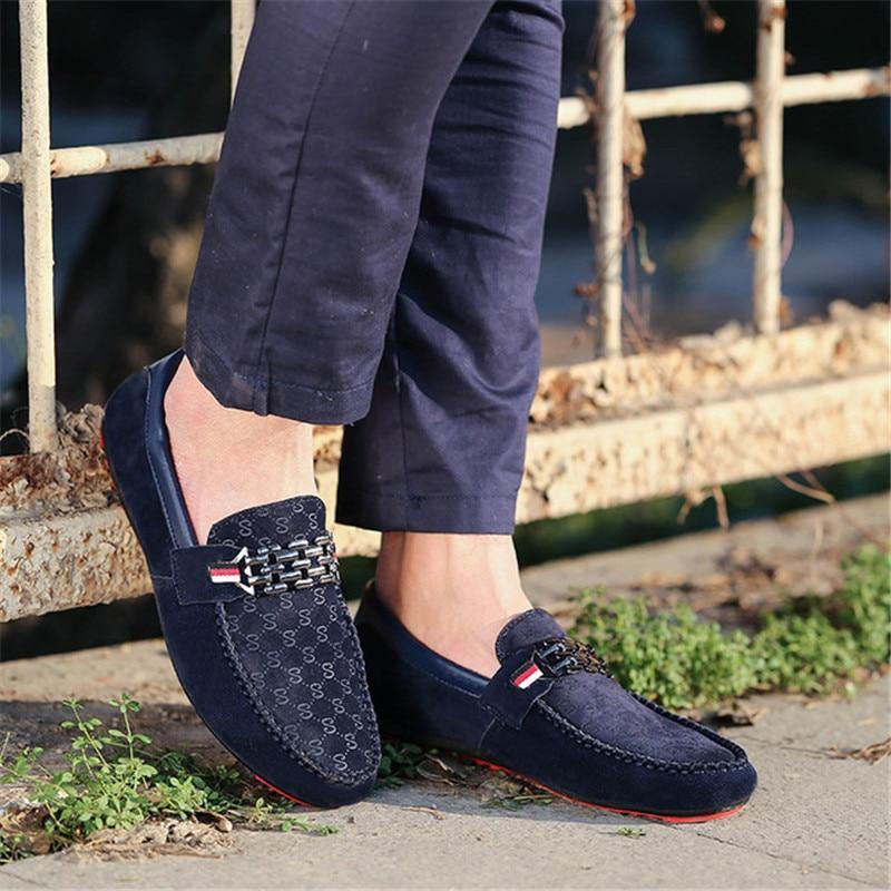 Men's Breathable Shallow Moccasins Loafers - AM APPAREL