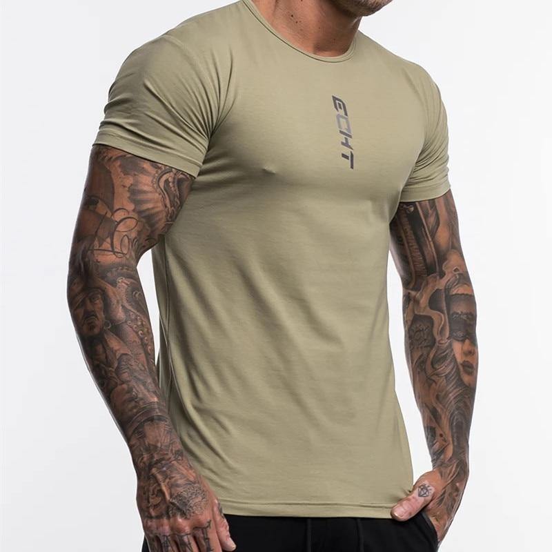 Men's Casual Cotton Fitness Short Sleeve T-shirt - AM APPAREL