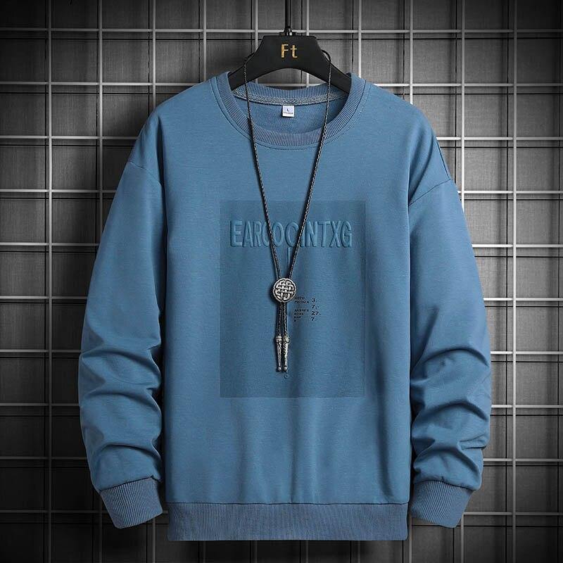 Men's Casual Korean Style Light Weight Sweatshirt - AM APPAREL