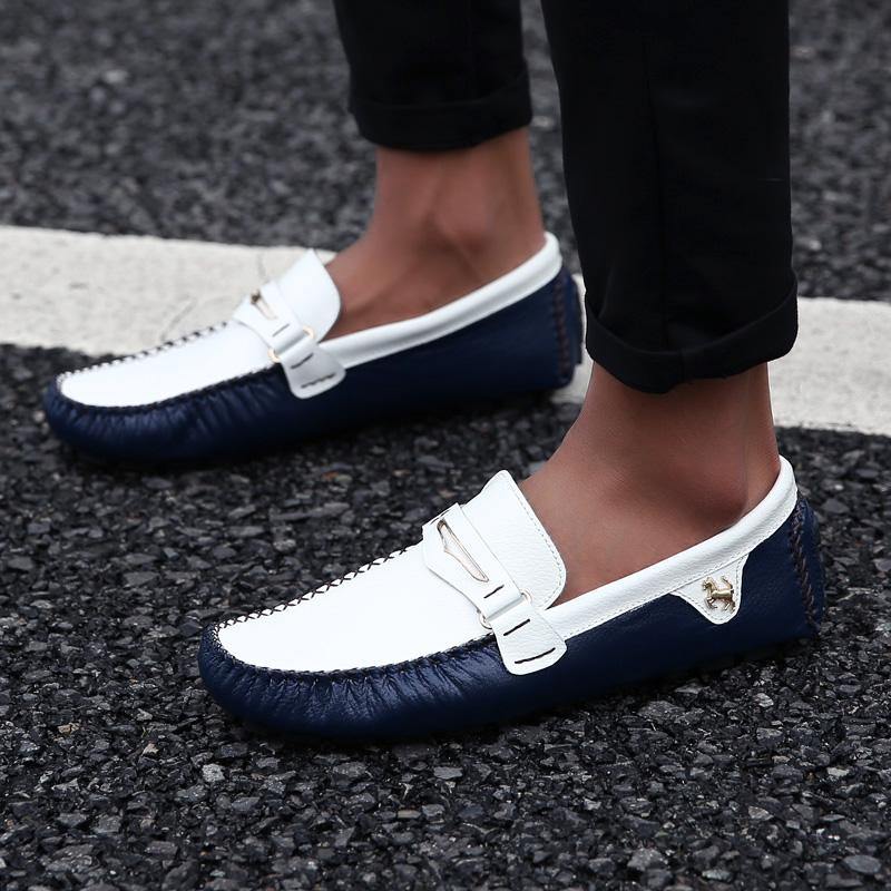 Men's Fashion Moccasin Soft Comfy Loafers - AM APPAREL