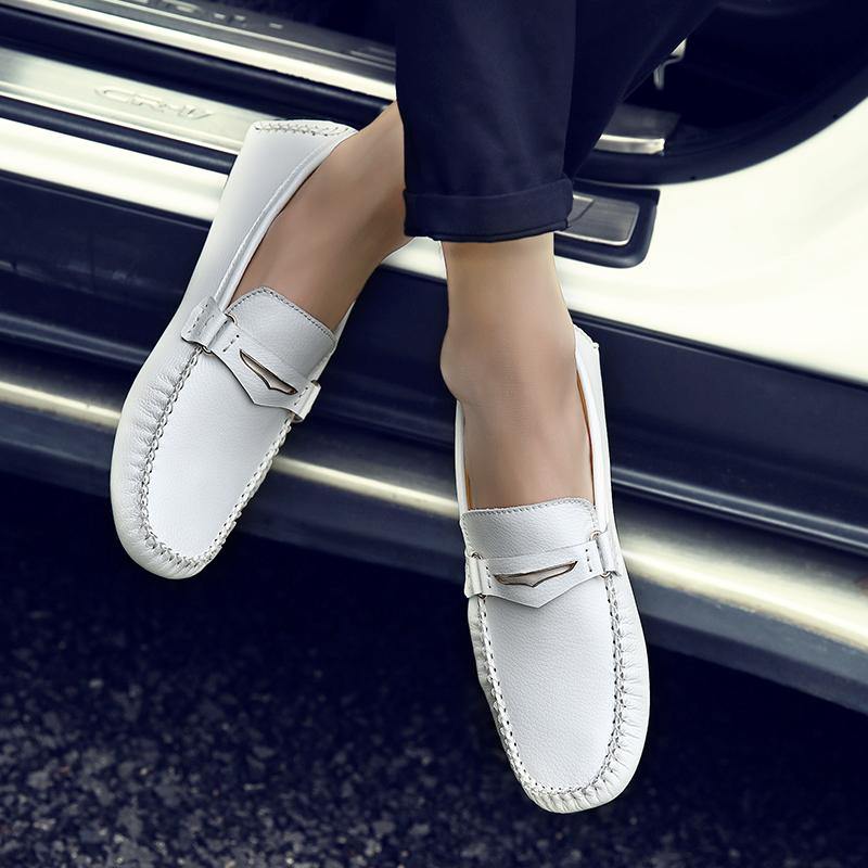 Men's Fashion Moccasin Soft Comfy Loafers - AM APPAREL