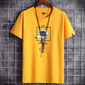 Men's Fashion O Neck Anime T-shirt - AM APPAREL