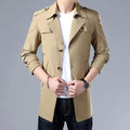 Men's Formal Trench Coats W/ Buttons - AM APPAREL