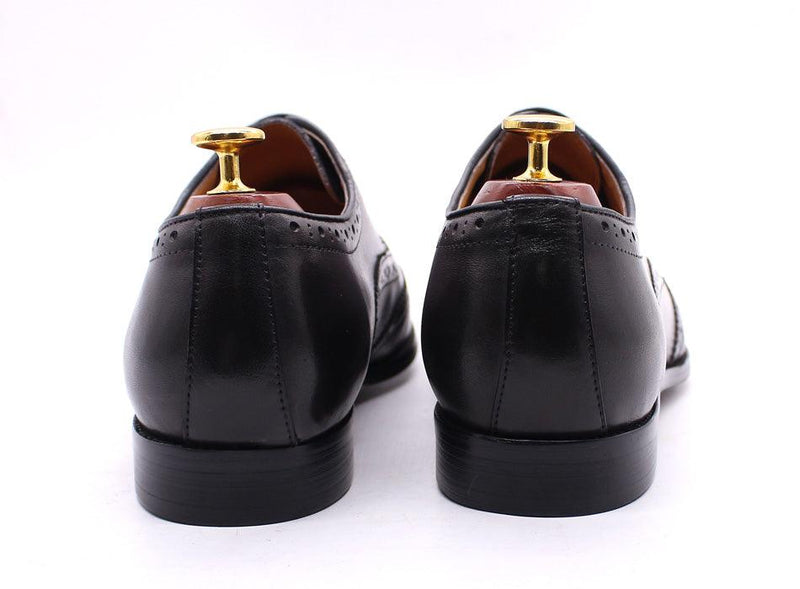 Men's Genuine Leather Brogue Business Oxford Shoes - AM APPAREL
