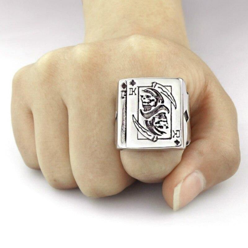 Men's Grim Reaper Pattern Ring - AM APPAREL