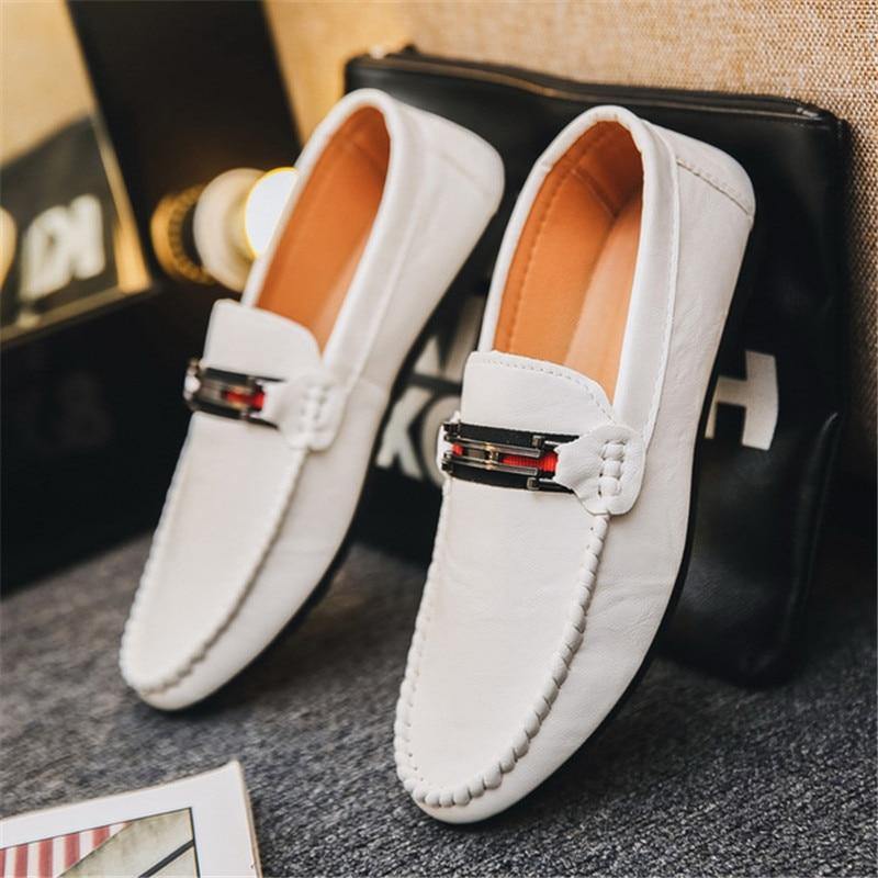 Men's Moccasins Breathable Slip On Loafers - AM APPAREL