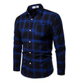 Men's Plaid Square Light Weight Business Shirt - AM APPAREL