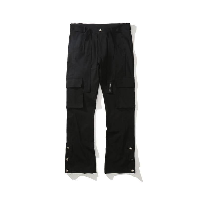 Men's Sashes Multi-Pockets Ankle Length Pants - AM APPAREL