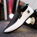 Men's Soft Leather Slip On Loafers - AM APPAREL