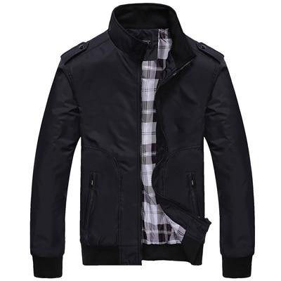 Men's Sportswear Stand Collar Bomber Jackets - AM APPAREL