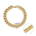 Men's Stainless Cuban Link Bracelets - AM APPAREL