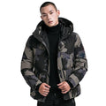 Men's Thick Camouflage Parka Coat - AM APPAREL