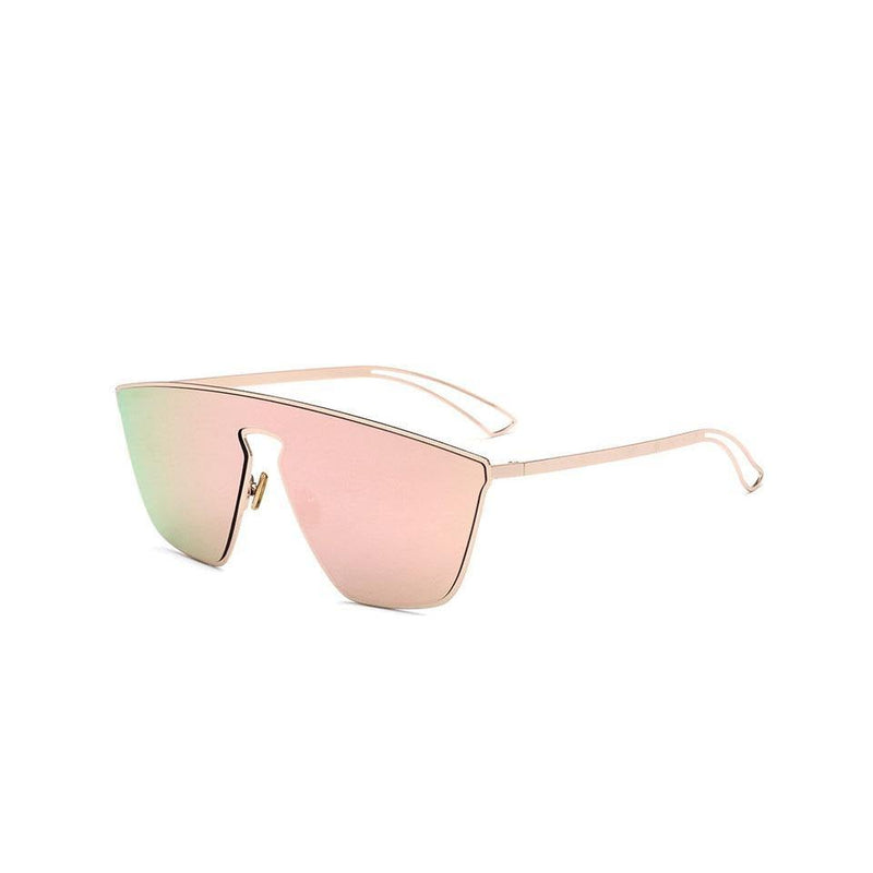 Mirror Designer Metal Frame Unisex Sunglasses - AM APPAREL