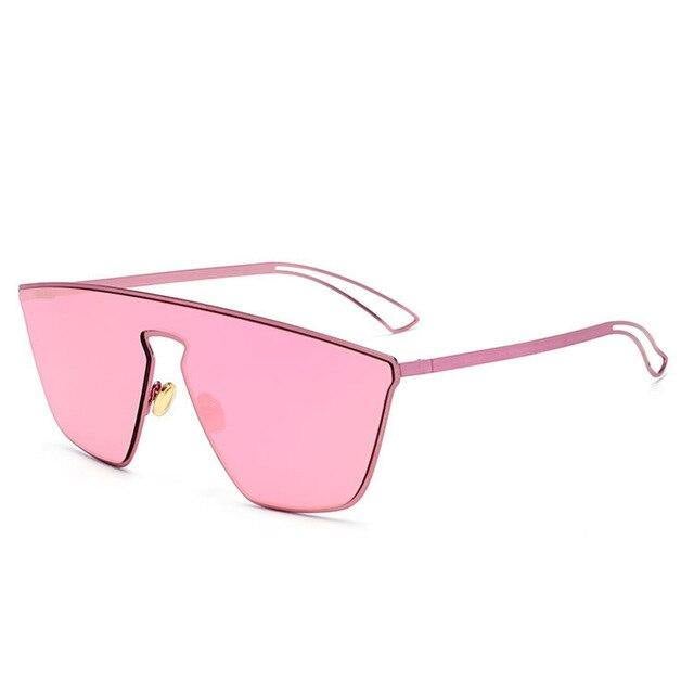 Mirror Designer Metal Frame Unisex Sunglasses - AM APPAREL