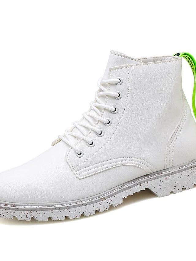 Nappa Leather Combat Boots - AM APPAREL