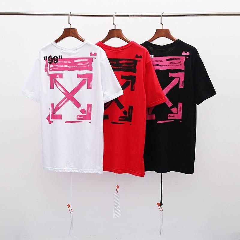 OFF WHITE Summer 100% Cotton T Shirts - AM APPAREL