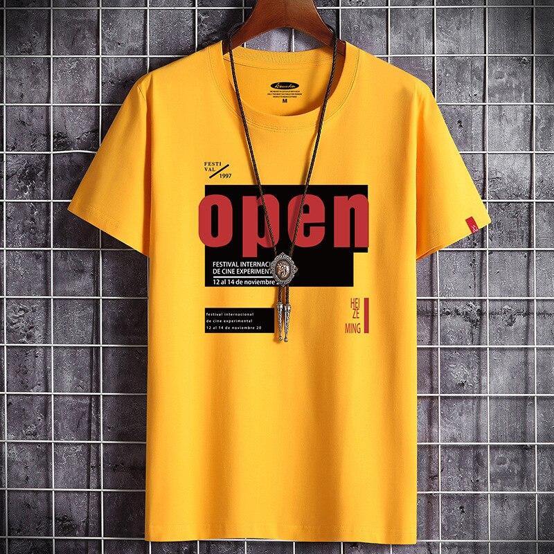 "OPEN" Men's Casual Graphic T-Shirt - AM APPAREL