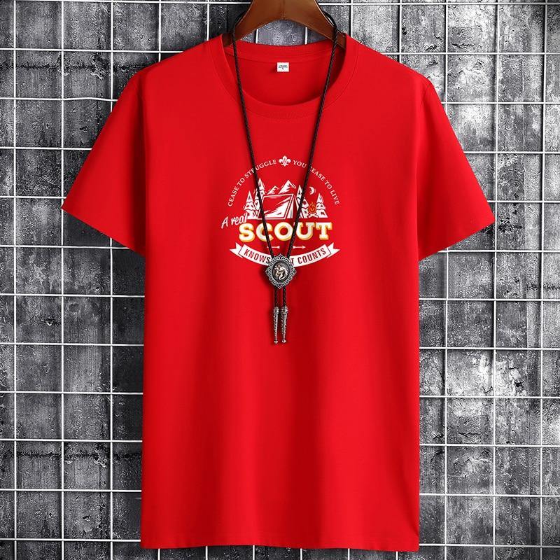 "SCOUT" Men's Anime Graphic T-Shirt - AM APPAREL