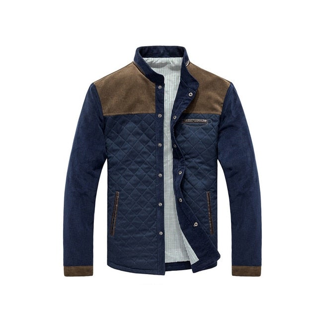 Spring Men's Patchwork Jacket Coat - AM APPAREL