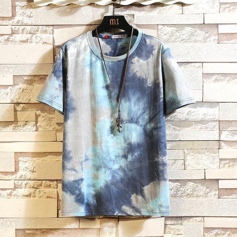 Tie Dye Men's Summer T-shirt - AM APPAREL