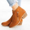 Women's Autumn/Fall Suede Boots - AM APPAREL