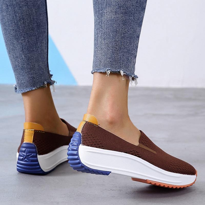 Women's Fashion Mesh Slip On Loafer - AM APPAREL