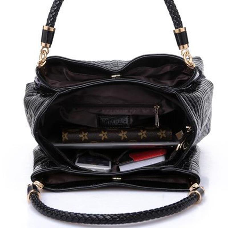 Women's Leather Shoulder Bags - AM APPAREL