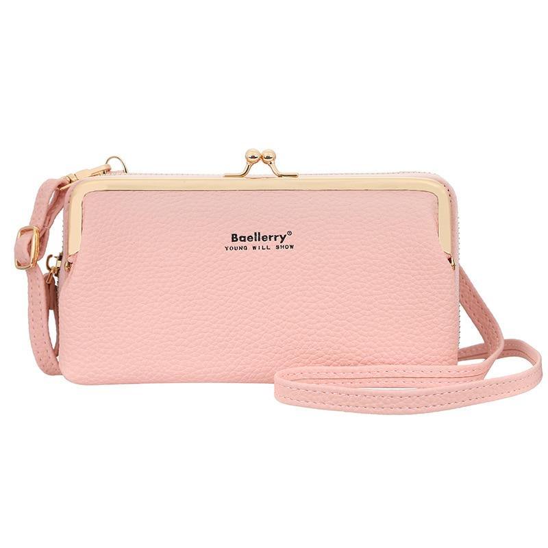 Women's PU Leather Phone Clutch - AM APPAREL