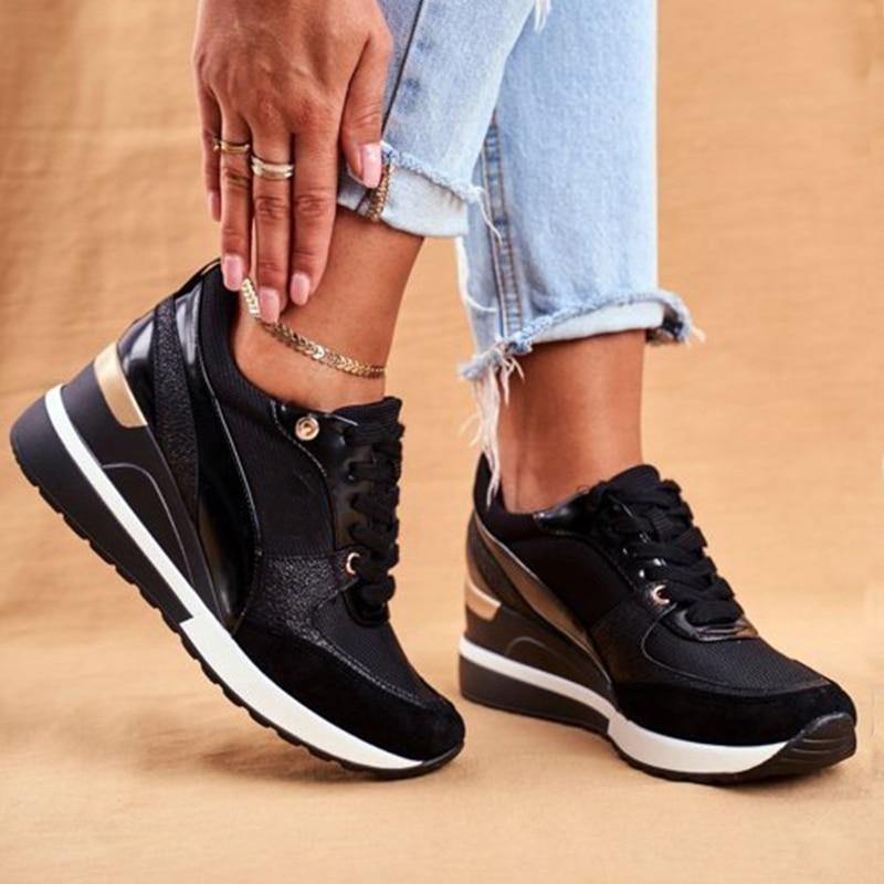 Women's Sport Wedge Sneakers - AM APPAREL