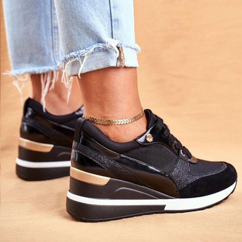 Women's Sport Wedge Sneakers - AM APPAREL