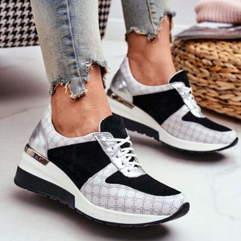 Women's Sport Wedge Sneakers - AM APPAREL