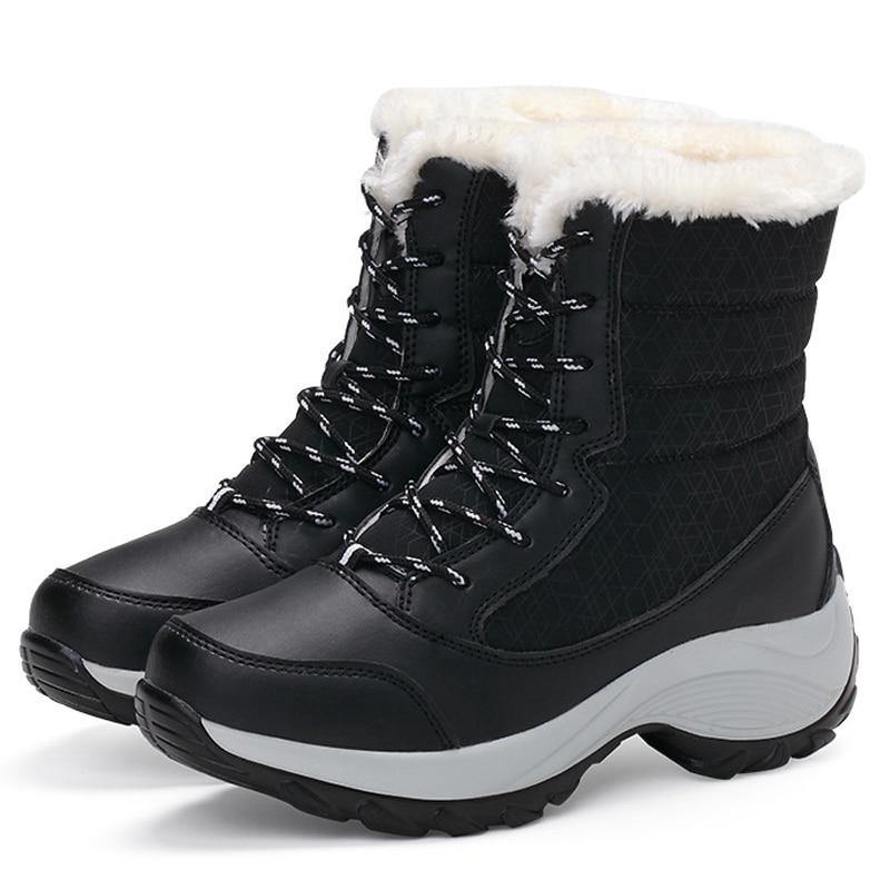 Women's Winter Hight Top Thick Fur Boots - AM APPAREL