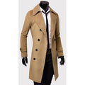 ZOGA Men's Brittish Long Trench Coats - AM APPAREL